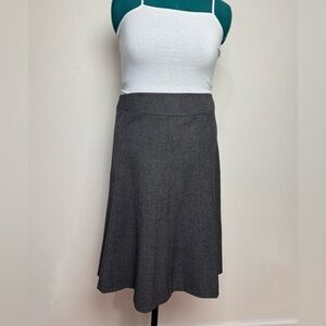 Rafaella Women Gray A Line Skirt Size 12 Houndstooth Corporate Business Academia